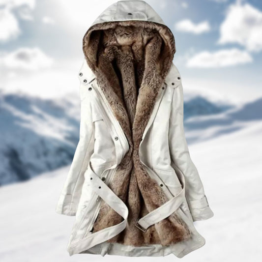 Parka avec Taille Ajustable et Col en Fausse Fourrure pour Femme | Idéal pour l’Hiver