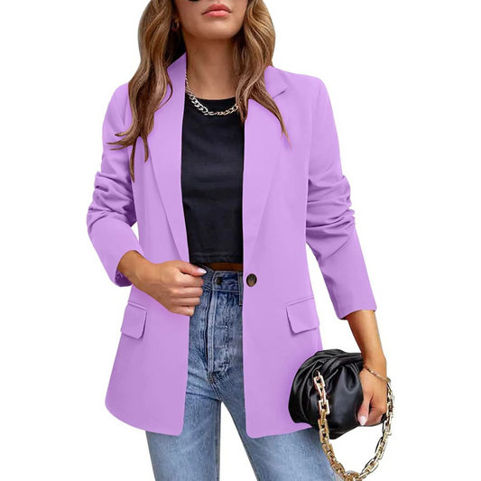 Blazer Slim Fit Avec Coupe Ajustée Pour Femme | Idéal Pour Les Occasions Professionnelles Et Formelles