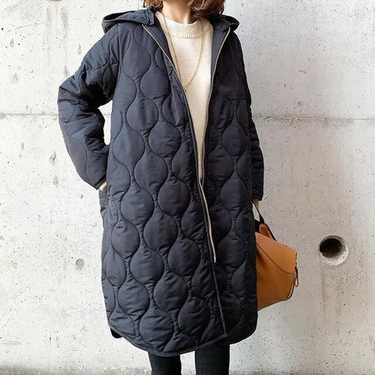 Parka Imprimée avec Capuche Ajustable pour Femme | Idéale pour les Journées Fraîches