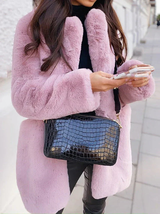 Manteau Long Style Teddy pour Femme | Idéal pour L’Hiver