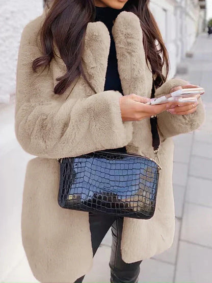 Manteau Long Style Teddy pour Femme | Idéal pour L’Hiver