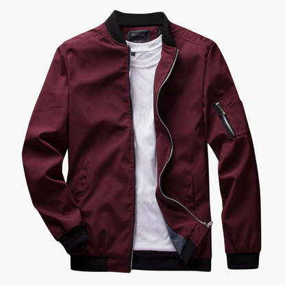 Veste Bomber Avec Poches Zippées Et Coupe Classique Pour Homme | Idéal Pour La Mi-Saison Et Un Usage Quotidien