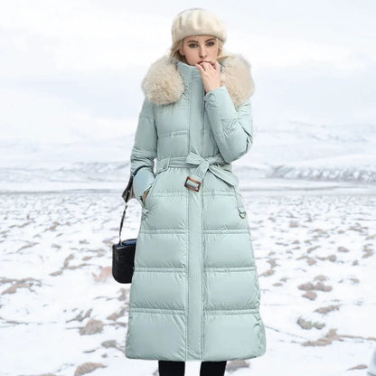 Manteau Long d’Hiver avec Col Montant pour Femme | Idéal pour la Saison Froide