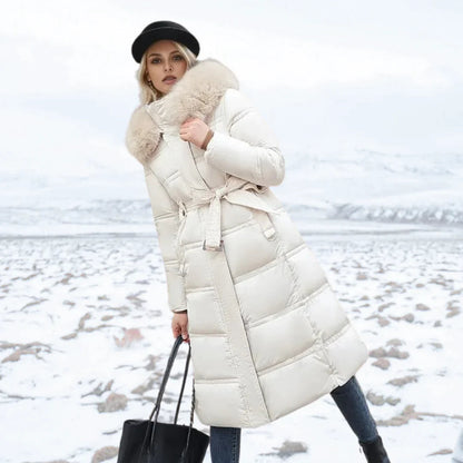 Manteau Long d’Hiver avec Col Montant pour Femme | Idéal pour la Saison Froide