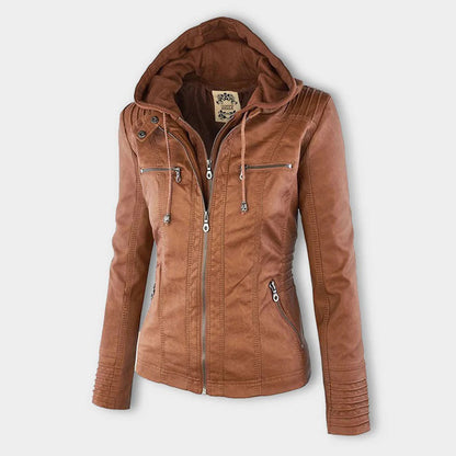 Veste Courte avec Capuche Amovible pour Femme | Idéale pour la Mi-Saison
