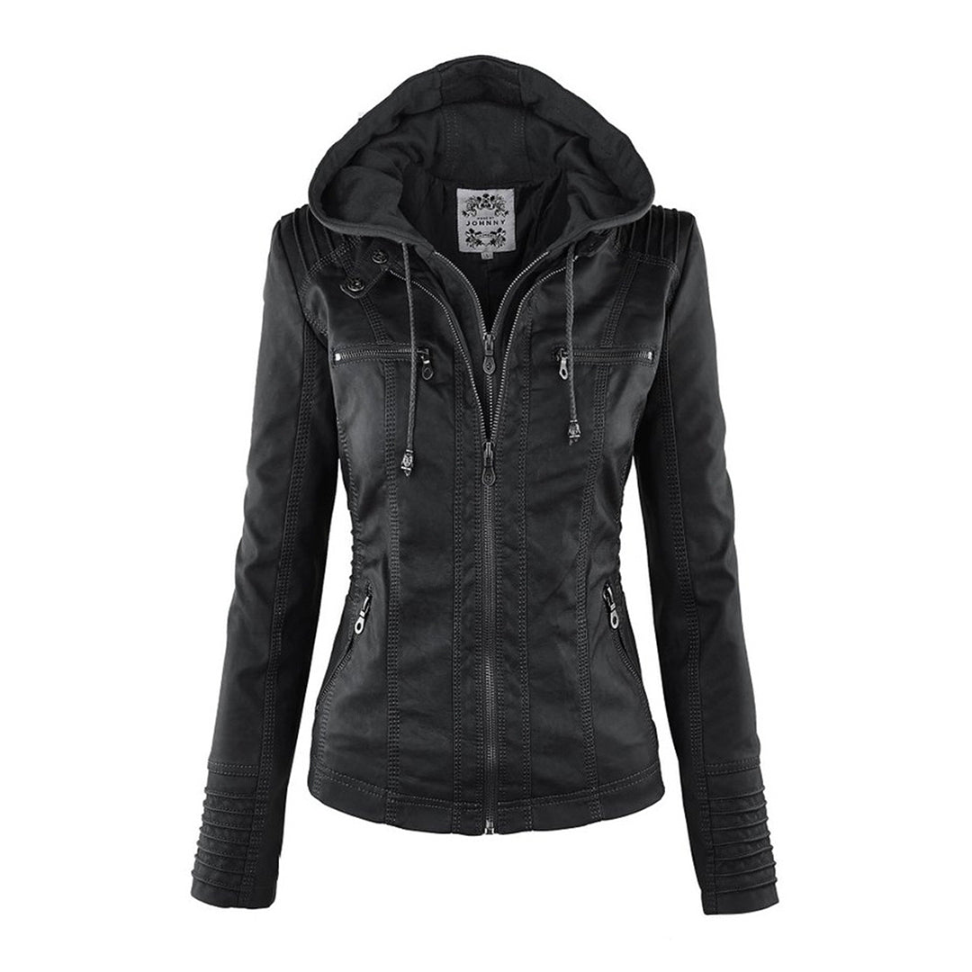 Veste Courte avec Capuche Amovible pour Femme | Idéale pour la Mi-Saison