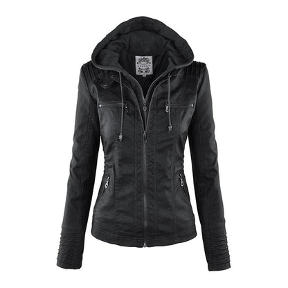 Veste Courte avec Capuche Amovible pour Femme | Idéale pour la Mi-Saison