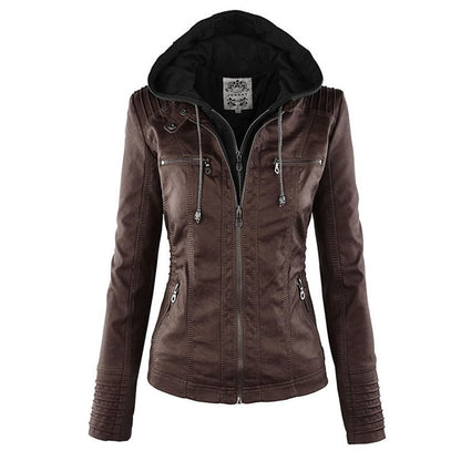 Veste Courte avec Capuche Amovible pour Femme | Idéale pour la Mi-Saison