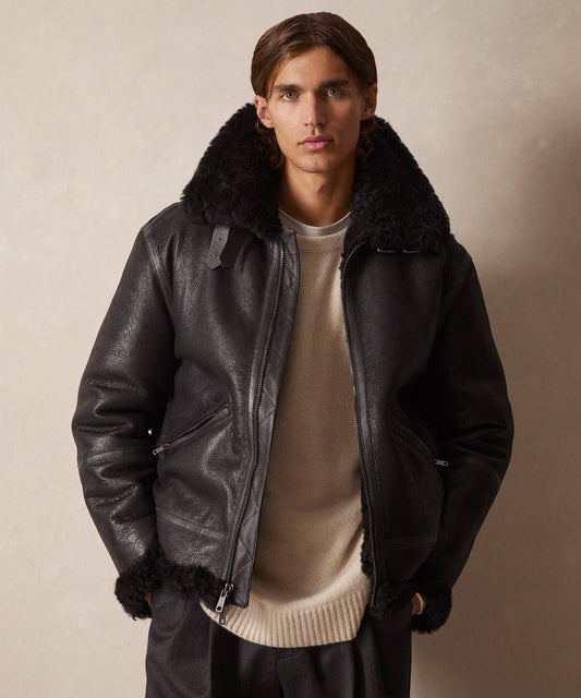 Veste Aviateur Noire pour Hommes | Idéale pour Saison Froide