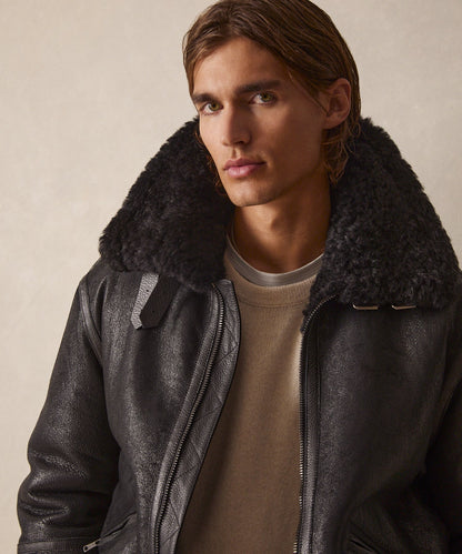 Veste Aviateur Noire pour Hommes | Idéale pour Saison Froide