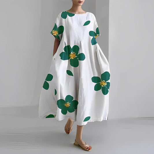 Robe Midi à Imprimé Floral Coupe Décontractée pour Femme | Idéale pour un Usage Quotidien et des Occasions Décontractées
