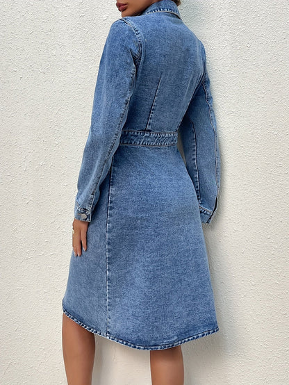 Robe Midi Avec Fermeture Boutonnée Pour Femmes | Idéale Pour Un Usage Quotidien Et Décontracté