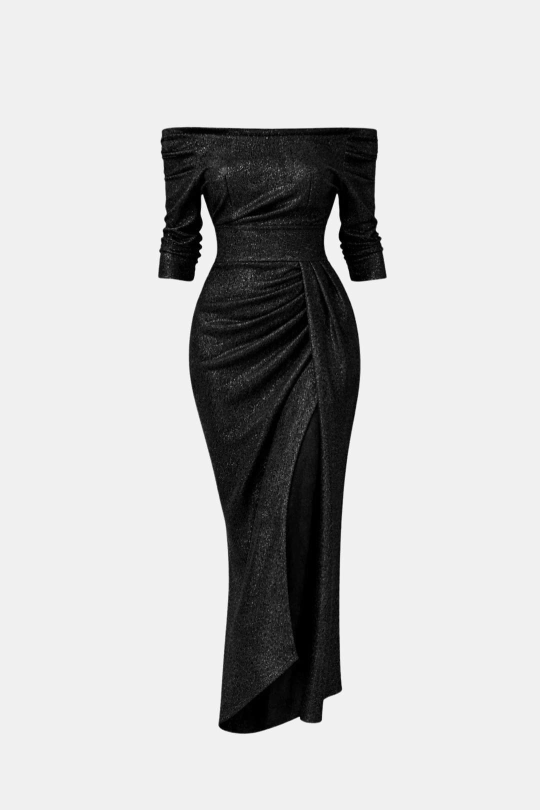 Robe Longue Avec Encolure Épaules Dénudées Pour Femme | Idéale Pour Les Soirées D’été Et Occasions Spéciales