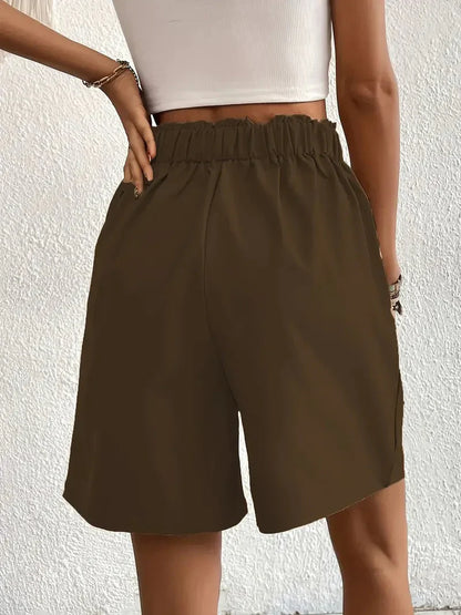 Short à Taille Haute avec Coupe Ample pour Femme | Idéal pour l'Été