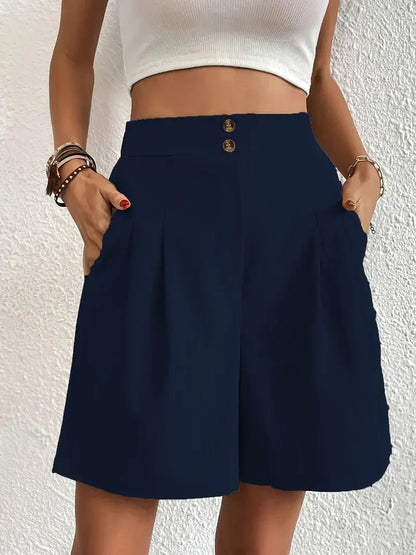 Short à Taille Haute avec Coupe Ample pour Femme | Idéal pour l'Été