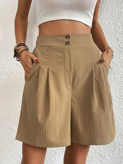 Short à Taille Haute avec Coupe Ample pour Femme | Idéal pour l'Été