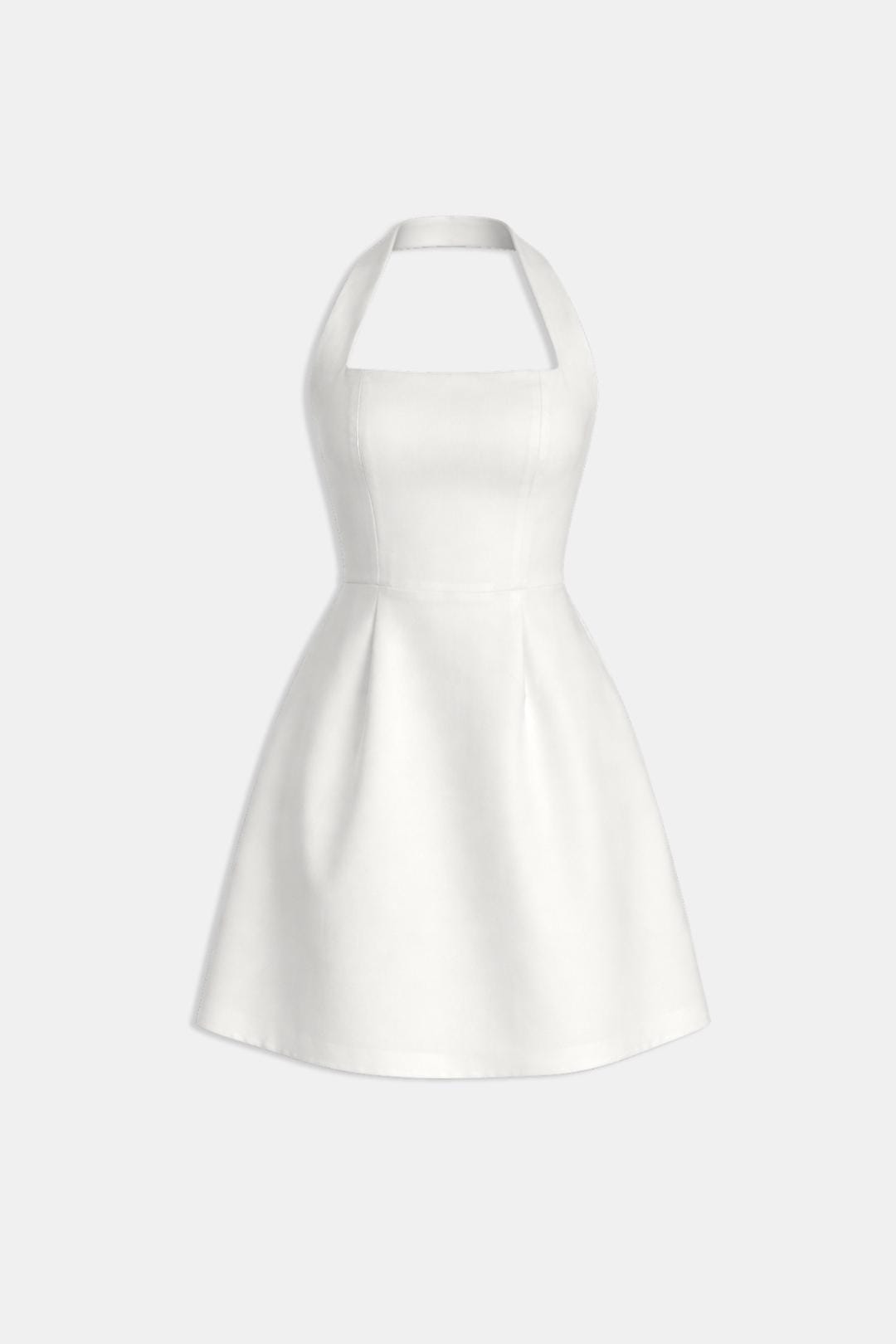 Robe Mini Avec Coupe A-line Et Col Halter Pour Femme | Idéal Pour Été Et Sorties Décontractées