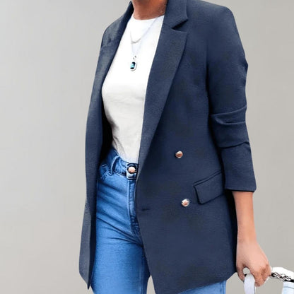 Veste Blazer À Manches Longues pour Femme | Idéale pour Le Travail Ou Les Occasions Formelles