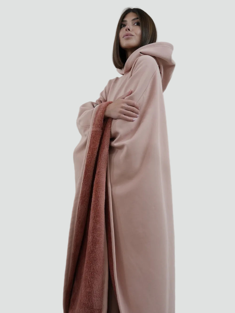 Poncho Oversize À Capuche Pour Femme | Idéal Pour L'automne Et L'hiver