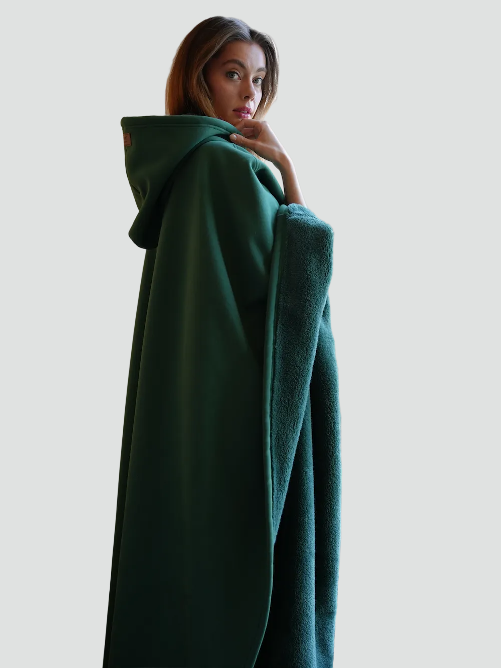 Poncho Oversize À Capuche Pour Femme | Idéal Pour L'automne Et L'hiver
