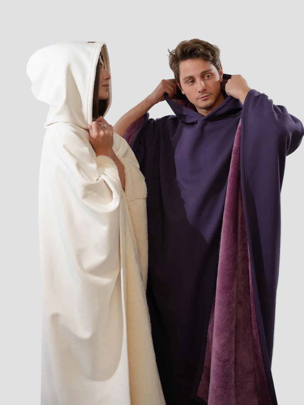 Poncho Oversize À Capuche Pour Femme | Idéal Pour L'automne Et L'hiver