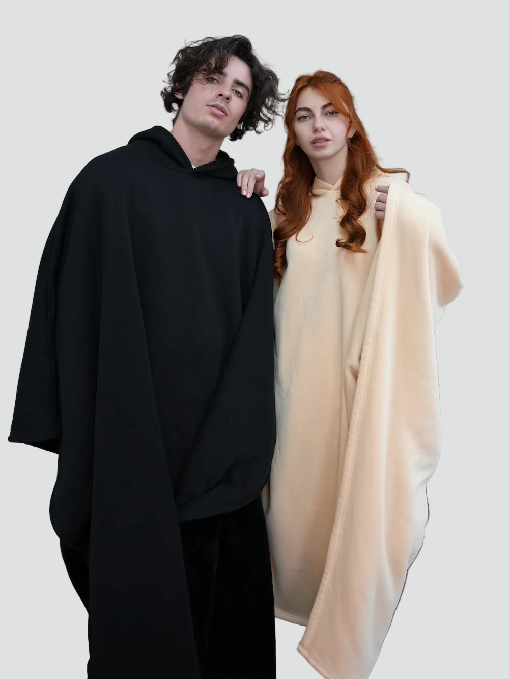 Poncho Oversize À Capuche Pour Femme | Idéal Pour L'automne Et L'hiver