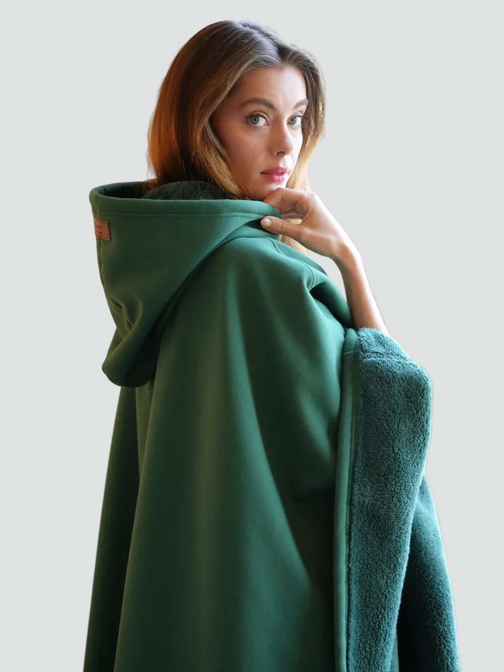 Poncho Oversize À Capuche Pour Femme | Idéal Pour L'automne Et L'hiver