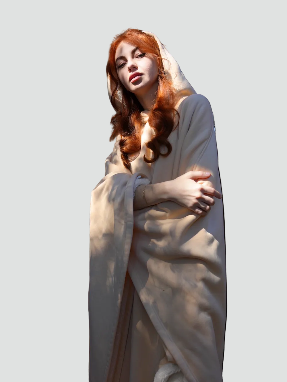 Poncho Oversize À Capuche Pour Femme | Idéal Pour L'automne Et L'hiver