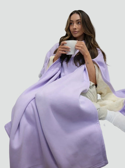 Poncho Oversize À Capuche Pour Femme | Idéal Pour L'automne Et L'hiver