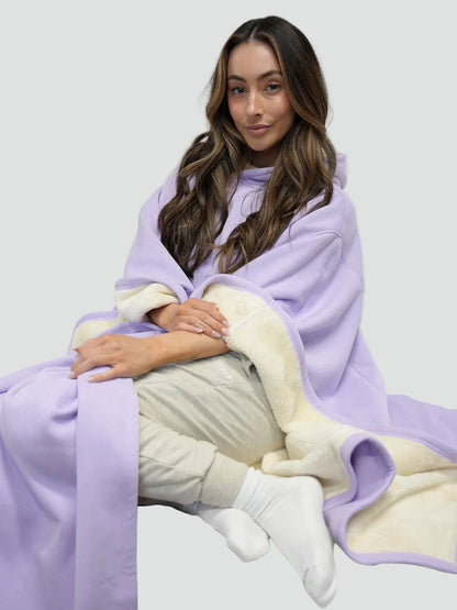 Poncho Oversize À Capuche Pour Femme | Idéal Pour L'automne Et L'hiver