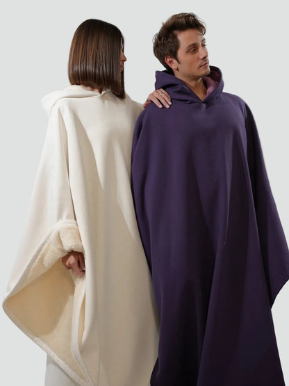 Poncho Oversize À Capuche Pour Femme | Idéal Pour L'automne Et L'hiver