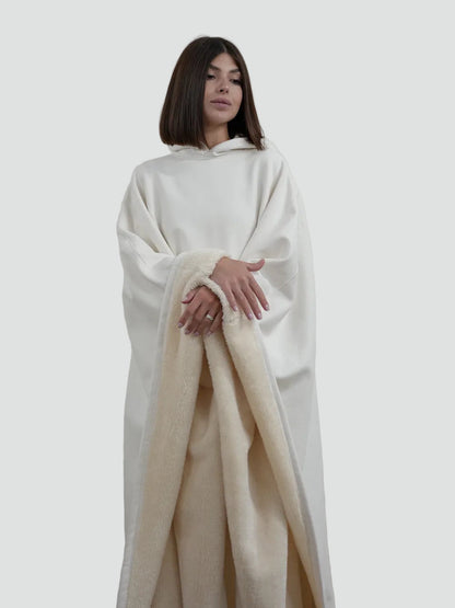 Poncho Oversize À Capuche Pour Femme | Idéal Pour L'automne Et L'hiver