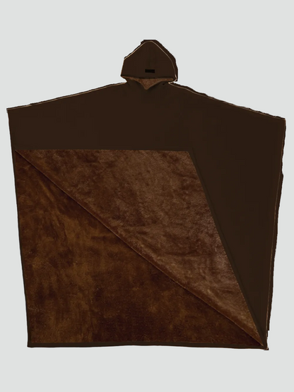 Poncho Oversize À Capuche Pour Femme | Idéal Pour L'automne Et L'hiver