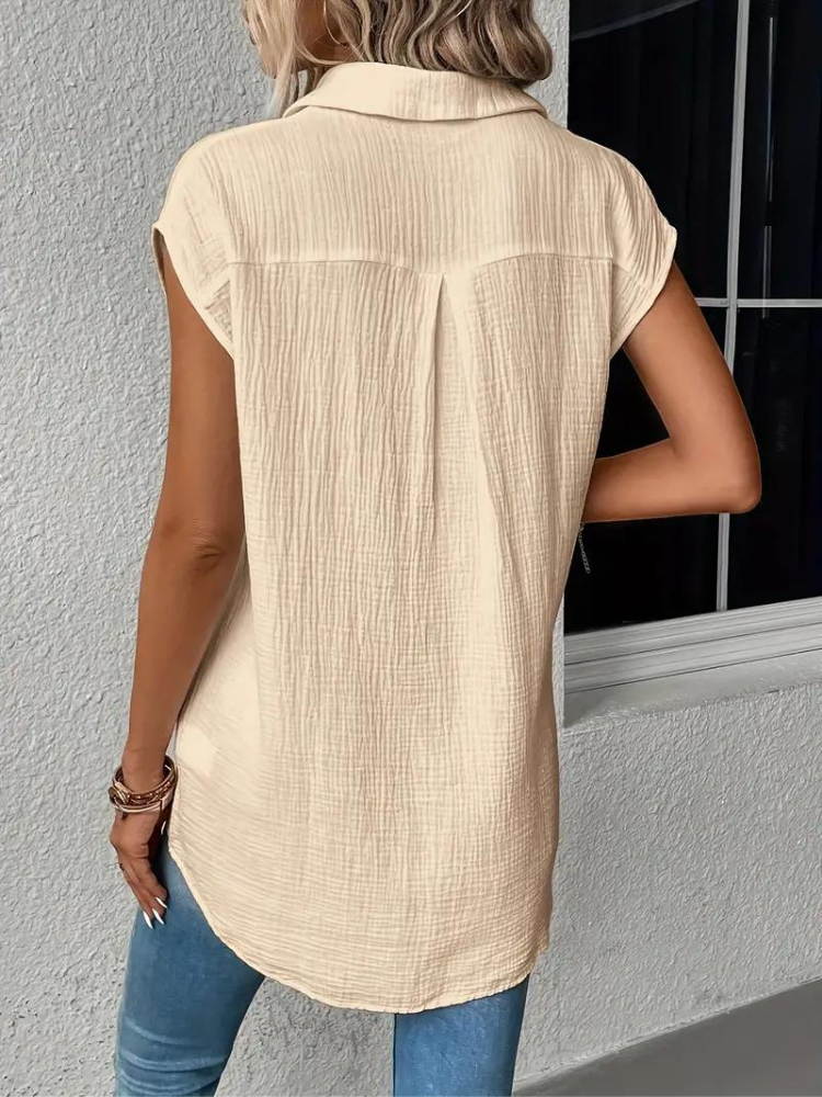 Blouse Sans Manches à Coupe Droite pour Femme | Idéale pour l’Été et l’Usage Quotidien