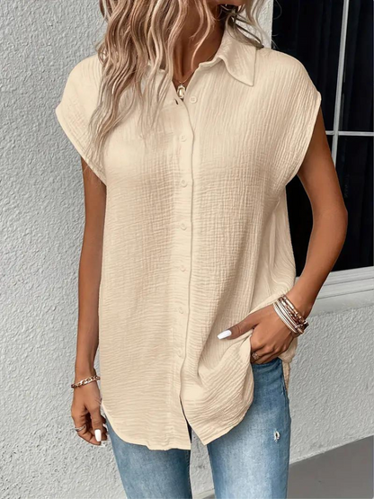 Blouse Sans Manches à Coupe Droite pour Femme | Idéale pour l’Été et l’Usage Quotidien