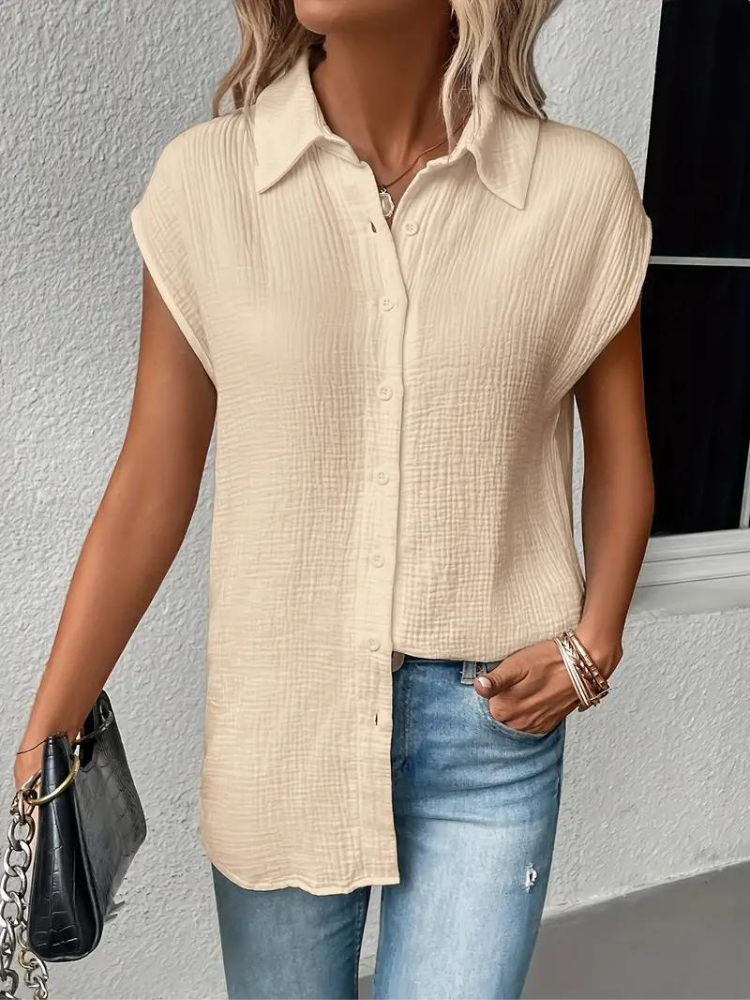Blouse Sans Manches à Coupe Droite pour Femme | Idéale pour l’Été et l’Usage Quotidien