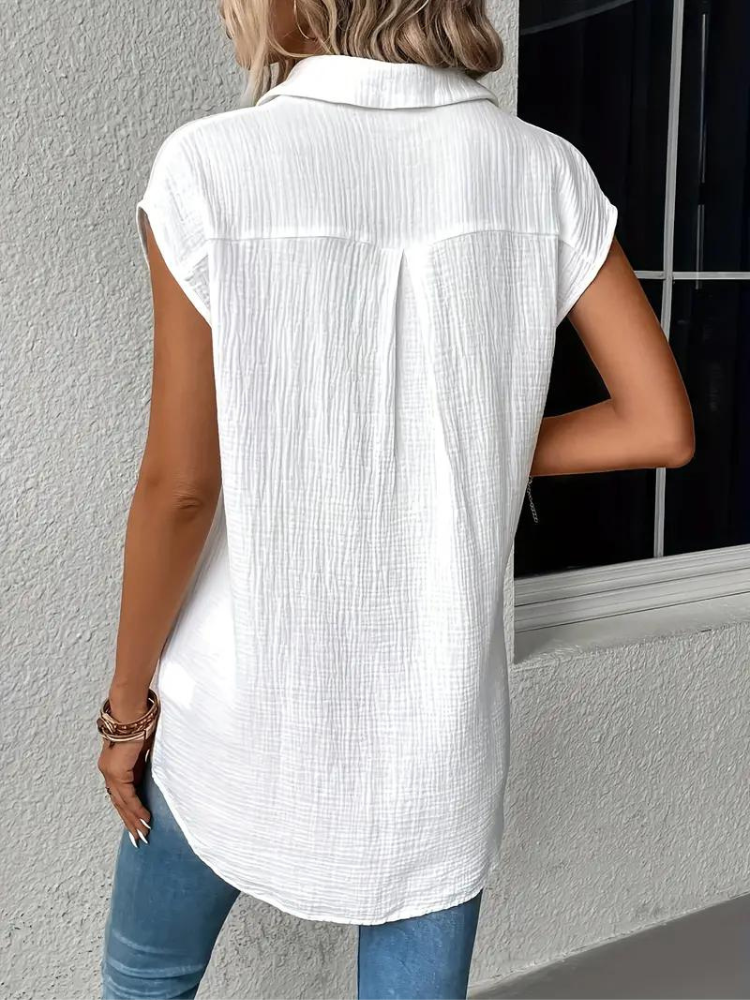 Blouse Sans Manches à Coupe Droite pour Femme | Idéale pour l’Été et l’Usage Quotidien