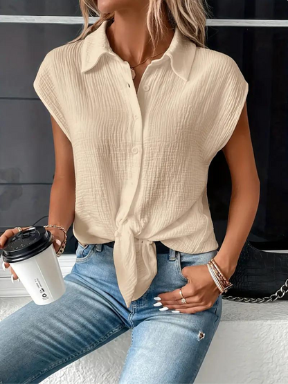 Blouse Sans Manches à Coupe Droite pour Femme | Idéale pour l’Été et l’Usage Quotidien