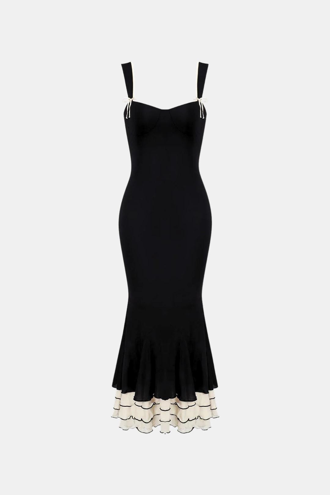 Robe Maxi Avec Encolure Cœur Et Coupe Ajustée Pour Femme | Idéale Pour Les Soirées Et Occasions Formelles
