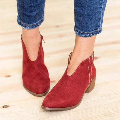 Bottines à Découpe V pour Femmes | Idéales pour une Tenue Décontractée ou Urbaine