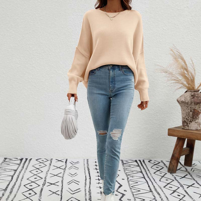 Pull En Maille Avec Coupe Classique Et Manches Longues Pour Femmes | Adapté Aux Tenues Quotidiennes