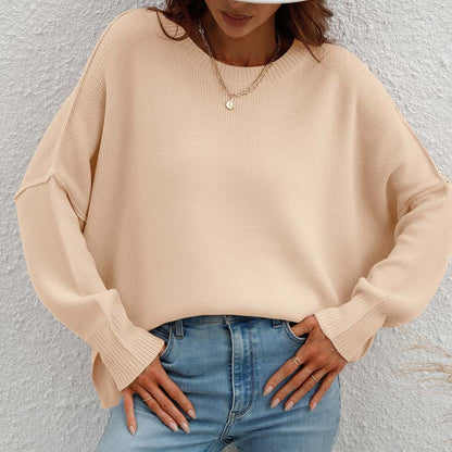Pull En Maille Avec Coupe Classique Et Manches Longues Pour Femmes | Adapté Aux Tenues Quotidiennes
