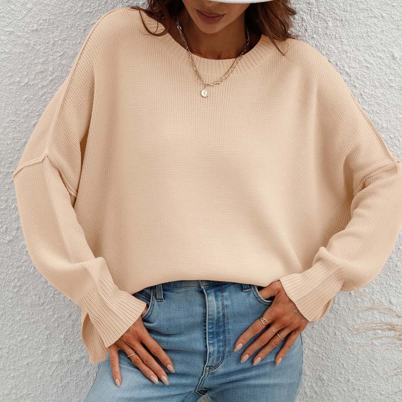 Pull À Manches Longues Avec Design Épuré Pour Femme | Idéal Pour Usage Quotidien