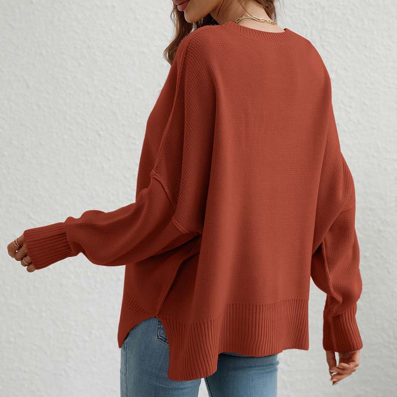Pull À Manches Longues Avec Design Épuré Pour Femme | Idéal Pour Usage Quotidien