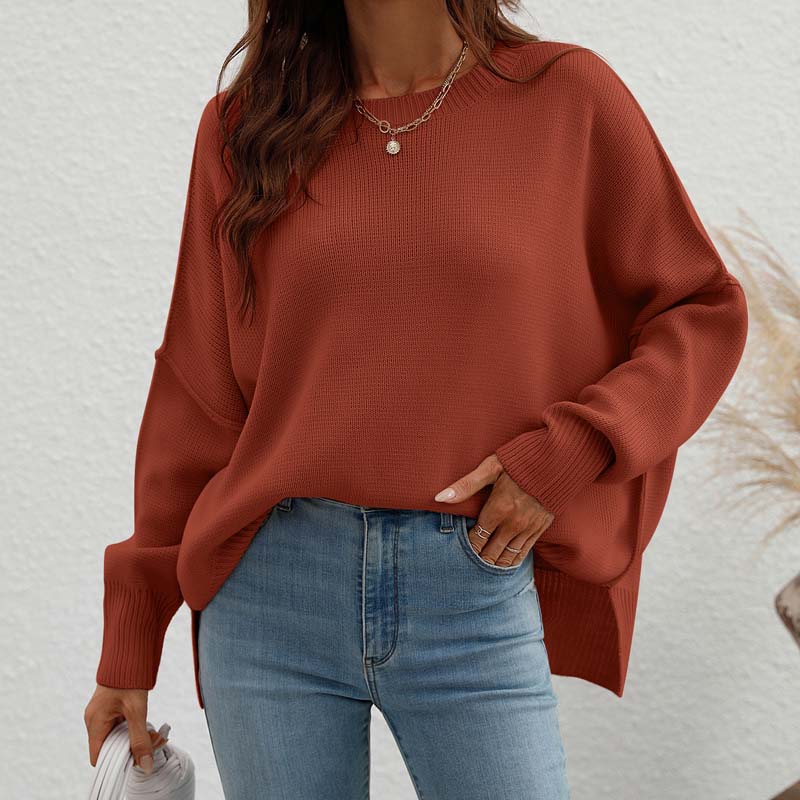 Pull En Maille Avec Coupe Classique Et Manches Longues Pour Femmes | Adapté Aux Tenues Quotidiennes
