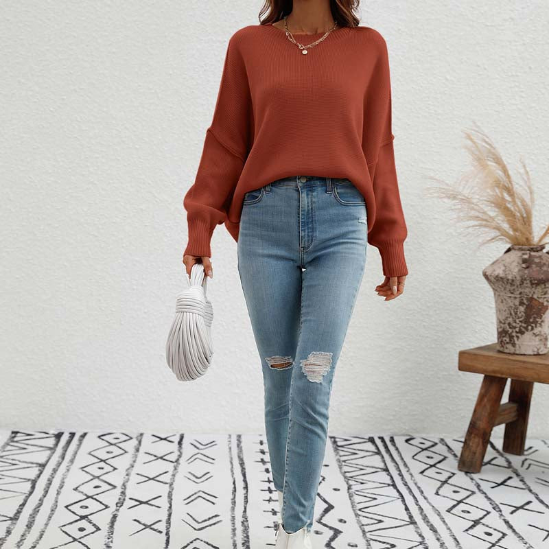 Pull À Manches Longues Avec Design Épuré Pour Femme | Idéal Pour Usage Quotidien