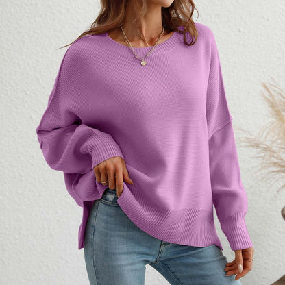 Pull À Manches Longues Avec Design Épuré Pour Femme | Idéal Pour Usage Quotidien