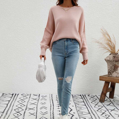 Pull À Manches Longues Avec Design Épuré Pour Femme | Idéal Pour Usage Quotidien