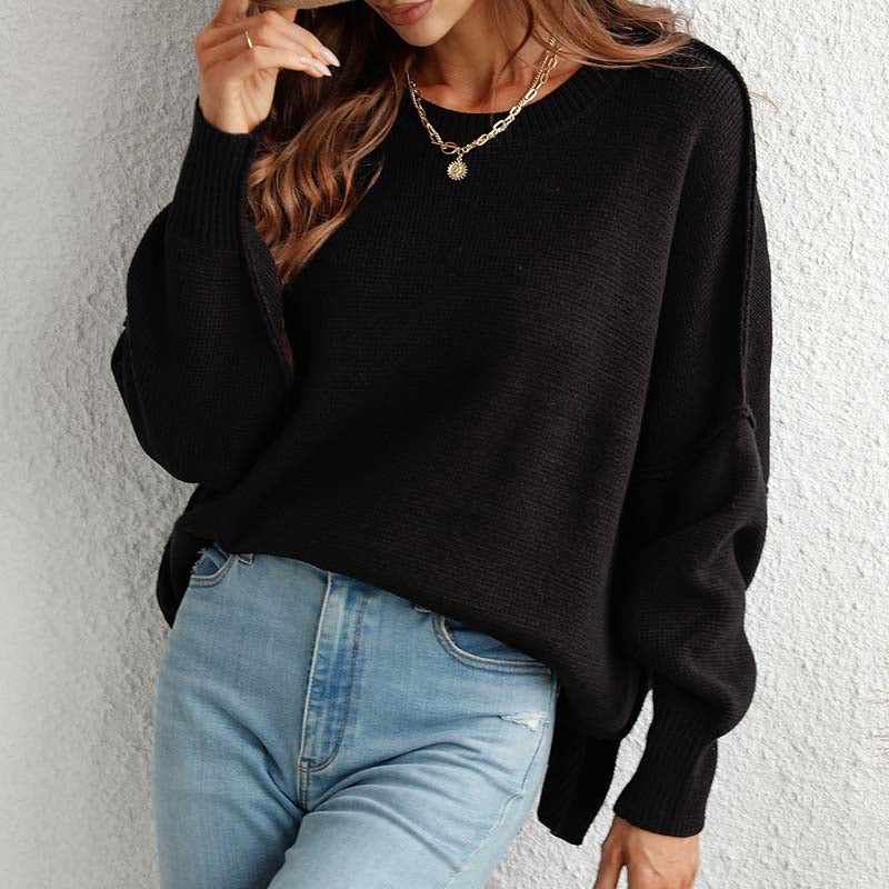Pull À Manches Longues Avec Design Épuré Pour Femme | Idéal Pour Usage Quotidien