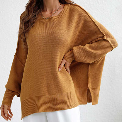 Pull En Maille Avec Coupe Classique Et Manches Longues Pour Femmes | Adapté Aux Tenues Quotidiennes